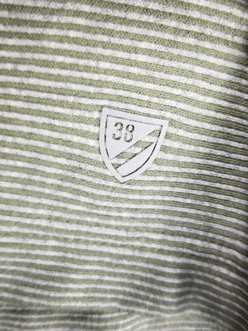 Cremieux Shirt Mens XL Green Striped Cotton Long Sleeve 1/4 Zip Sweatshirt - Picture 2 of 11